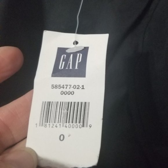 GAP Black Ruffle Front NWT Sleeveless Dress - Picture 2 of 5